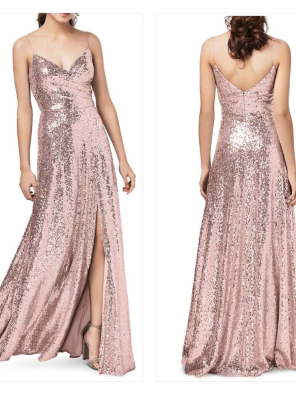 Watters & Watters Azen Sequined Sweetheart Dress 0033